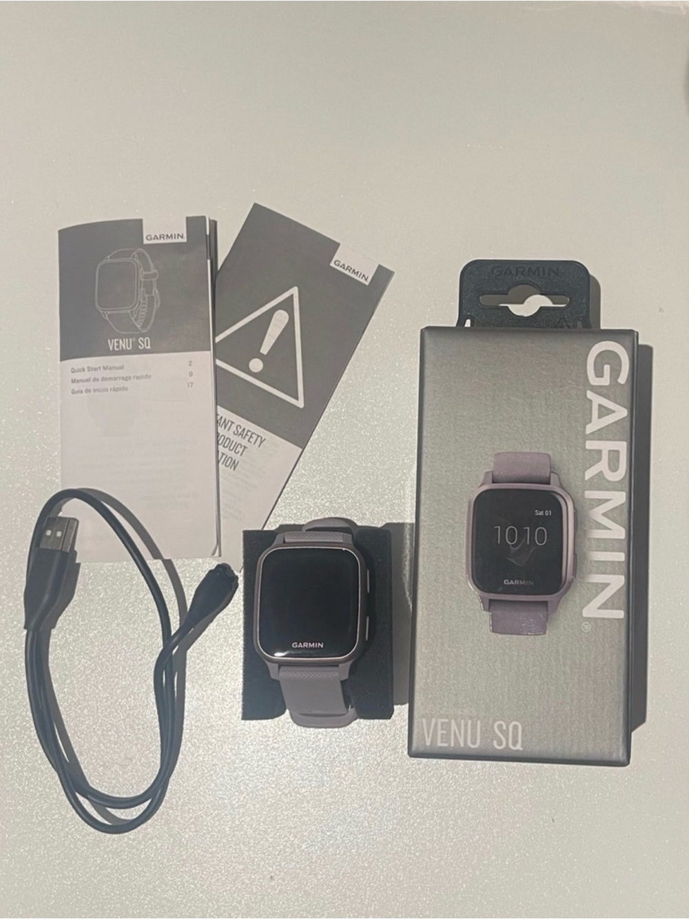 Garmin Venu SQ GPS Smartwatch - Orchid Purple